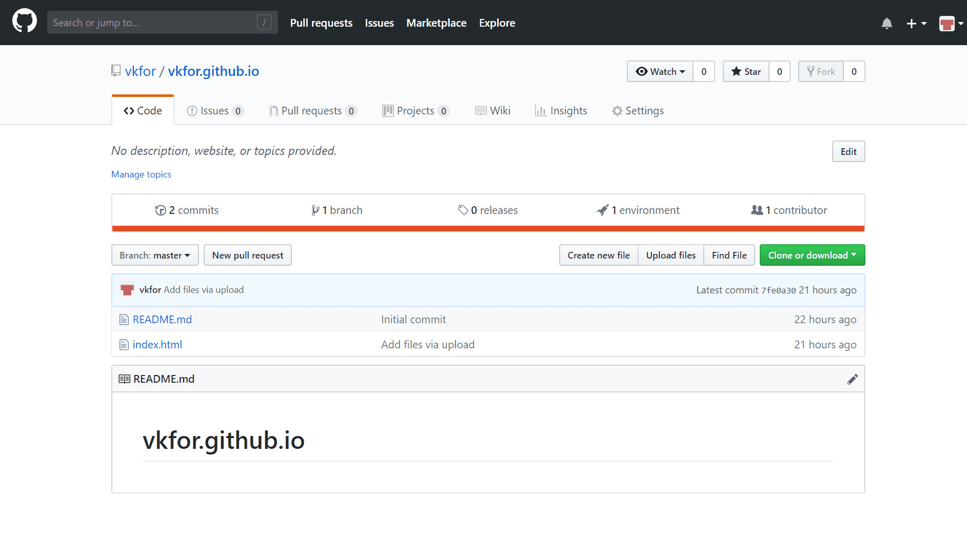 Готово! Файлы загружены в репозиторий